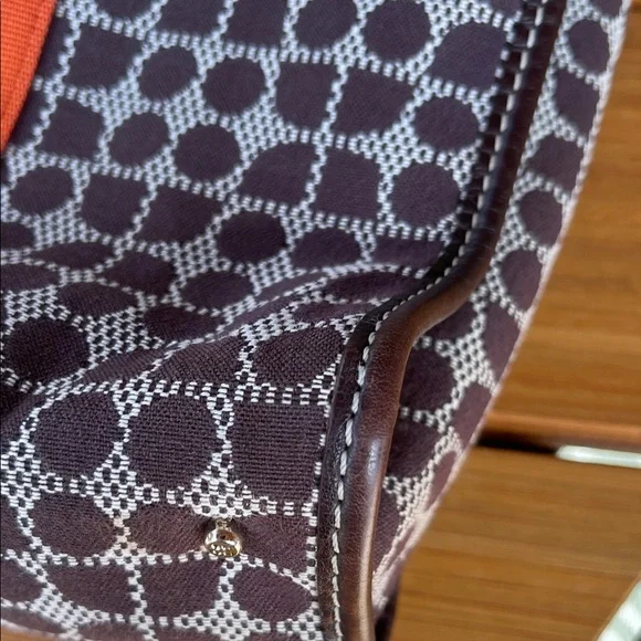 Kate Spade Brown and Orange Patterned Tote - Picture 10 of 14